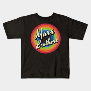 Vintage Style circle - marx brothers Kids T-Shirt